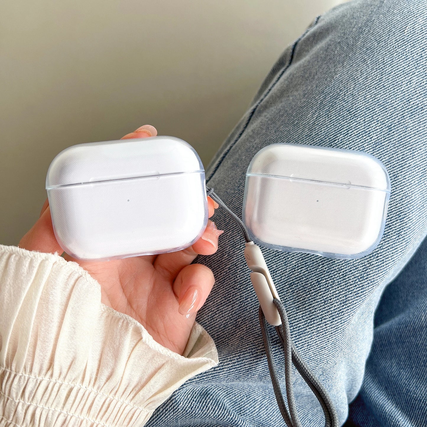 Funda de airpods transparentes